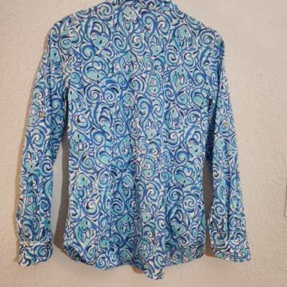 Blue Button Down - Picture 2 of 5